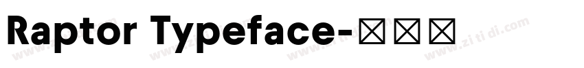 Raptor Typeface字体转换 Raptor Typeface字体转换